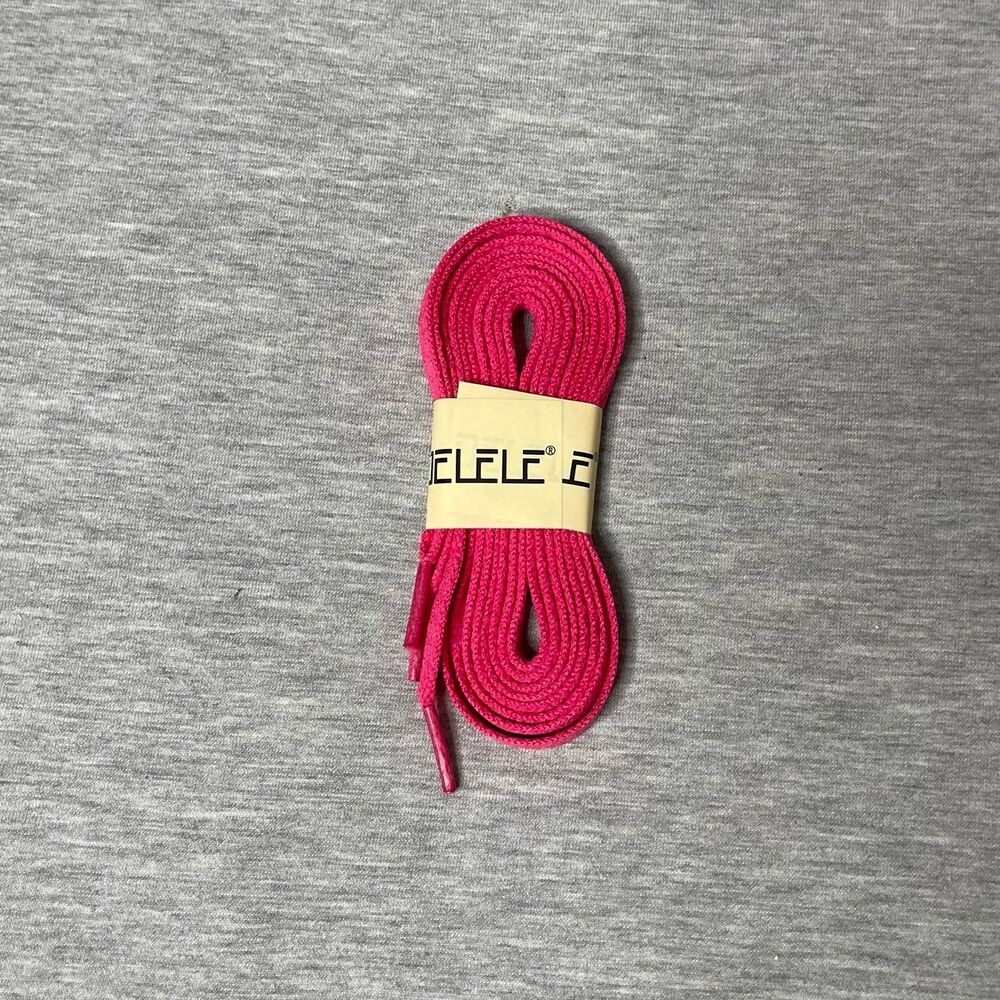 Delele Hot Pink Shoelaces - 1 Pair